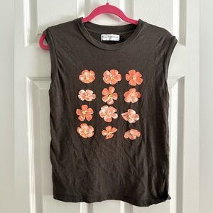 Girl Dangerous Floral Graphic Muscle Tank Top – Size S